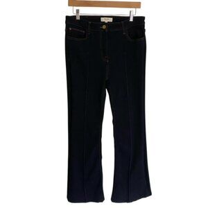 Reiss Bonnie Petite Dark Blue Seam-Detail Jeans 32